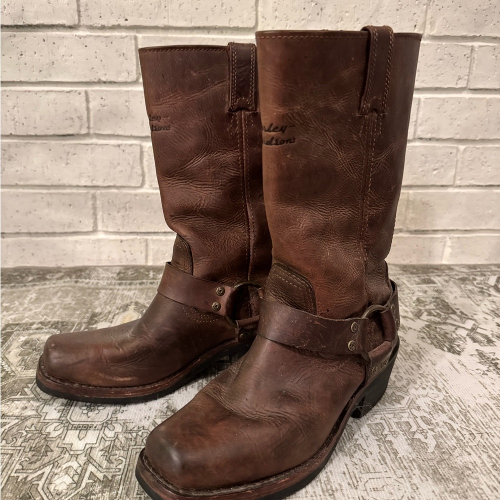 Harley Davidson Leather Riding Boots